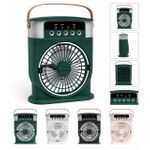 Rechargeable Mini Fan with LED Light – Multi-Function Desk Fan