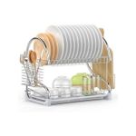 2 Layers Stainless Steel Dish Drainer