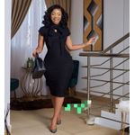 Corporate Black Ladies Gown