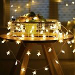 product_image_name-Generic-Star String Lights 80 LED Spring Garden Decorative Indoor Outdoor Fairy Light USB & Battery Operated Lights 10m Waterproof Lights with Remote Control for Festival Party Bedroom Decoration-1