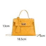 Fashion Ladies' Printed Solid Color Single Shoulder Crossbody Handbag small square bag - image 2