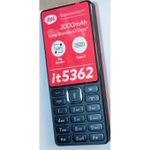 itel 5362, 2.8" Big Screen, 3 Sim, Opera Mini, Type C, Black