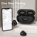 Generic Clip-on Bone Conduction Wireless - Super Bass Bluetooth Earbud - BLACK - image 2