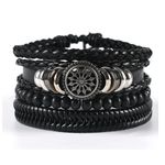 Fashion Men Multilayer Skin Leather Bracelet - image 2