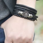Fashion Men Multilayer Skin Leather Bracelet - image 3