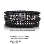 Fashion Men Multilayer Skin Leather Bracelet - image 4