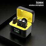Basix Wireless Microphone Wireless Lavalier Microphone for Android Intelligent Noise Reduction For Live Streaming Vlog Recording Interview Shooting