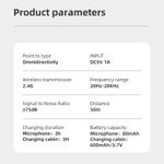 Basix Wireless Microphone Wireless Lavalier Microphone for Android Intelligent Noise Reduction For Live Streaming Vlog Recording Interview Shooting - image 8