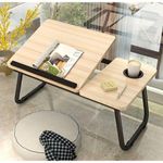ADJUSTABLE FOLDABLE LAPTOP BEDSIDE WORK TABLE