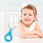 product_image_name-Generic-Kids Teeth Cleaning Brush U-Shape Oral Tooth Blue 2-6 Years-4