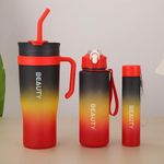 Generic 3in1 Large Capacity Bottle And Tumbler Cup With Straw - image 4