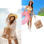 product_image_name-Fashion-Large Mesh Beach Tote Bag – Waterproof, Sandproof, Foldable with Zipper & 4 Pockets – Ideal for Beach, Pool, Travel & Shopping-8