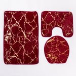 Generic 3 In 1 Toilet / Bathroom Footmat