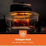 product_image_name-Geepas-Turbo 17L Halogen Oven With Extender Ring - 1400W-6
