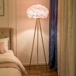 Tripod feather floor lamp 