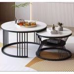 2 in 1 real marble center Table
