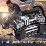 Generic Dual Cylinder Car Tire Pressure Pump -Digital Display - image 3