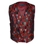 Classic Fashion Premium Dot Pattern Waistcoat- Multicolor - MWC-1444
