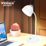 Weidasi Adjustable Brightness Eye-Caring Rechargeable Warm LED Lamp Knob Switch Control