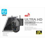 Super Quality Rotational Solar Powered Dual lens 4G simcard Cctv camera