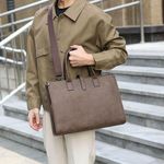 product_image_name-Fashion-Manager and CEO Executive Large Capacity Professional Business Briefcase for Men and Women, Sophisticated Patterned Laptop Carrier handbag, Spacious Interior Briefcase Handbag, Luxury Appeal Work Bag, Modern Design, Comfortable Grip Handles-3
