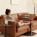 product_image_name-Generic-Foldable C-shaped mobile table, 360° rotating and height-adjustable workstation - Heavy-duty metal table - Space-saving laptop desk-2