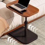 product_image_name-Generic-Foldable C-shaped mobile table, 360° rotating and height-adjustable workstation - Heavy-duty metal table - Space-saving laptop desk-3
