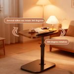 product_image_name-Generic-Foldable C-shaped mobile table, 360° rotating and height-adjustable workstation - Heavy-duty metal table - Space-saving laptop desk-8