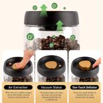 Generic Coffee Storage Container, Vacuum Sealing for Jars, Glass Kitchen Storage Jars, 500ML - image 2