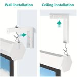 Generic Universal L-shaped projector screen hook bracket, adjustable bracket, load capacity up to 20KG - image 2