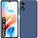 Silicon Back Case For Oppo A18 - Blue