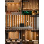 Generic Luxury 3D Wood Fluted Motif Wallpaper