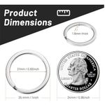 product_image_name-Generic-10 Pcs Stainless Steel Key Ring-2