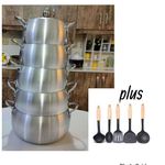 Belly Shape Alluminium Stock Pot Set __5 pieces>> 16/18/ 20/22/24 cm