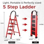 Generic Foldable 5-step household ladder - image 2