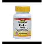 Nature'S Field Vitamin B-12 50mcg x100 Tablets