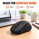 JUZEE 2.4G Wireless Mouse With USB Receiver, 600/800/1200 DPI Optical Mouse For Laptop, PC & Office - image 6