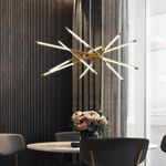 Generic Modern LED Linear "Pick-Up Sticks" Branch Chandelier - image 2