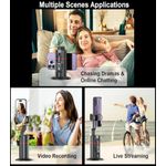 product_image_name-Generic-P02 Auto Face Tracking Selfie Stick Tripod 360° Rotation Cell Phone Photo & Video Kits Stand, No App, Rechargeable Tracking Phone Holder Smart Shooting Camera Mount for Live Video Recording Tiktok Vlogging-4