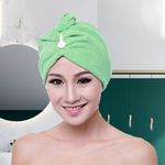 product_image_name-Generic-Hair Turban Breathable Strong Absorbent Microfiber-Hot Pink-3