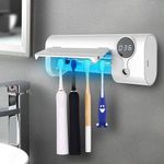 Multifunctional UV Electric Toothbrush Sterilizer Holder with High Sterilization Rate Wall Mounted