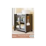 product_image_name-Generic-Rustless Dish Rack, Two Tier Plate Rack With Drainer-1