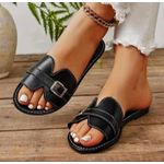 ThankGod For Progress On Every Matter Ladies Black Slides