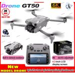 Generic GT50 Professional 4K/8K Drone with 720P Dual Camera, Obstacle Avoidance & Screen Display Remote - image 5