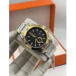 Lookworld  Two tone gold and silver Men luxury bracelet strap Watch 