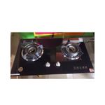 product_image_name-Gs-73cmX41cm 2Gas Burner Tempered Glass CookerTop Hob {Aichen}-1