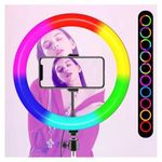 product_image_name-Generic-Camera Filter 10'' Inch Rgb Ringlight - Ring Light With Tripod Stand-6