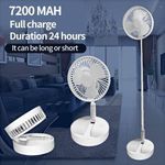 USB Charging Folding Retractable Fan Outdoor Multi-function