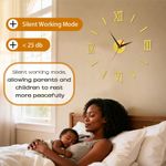 product_image_name-Generic-Modern Art Deco Silent Acrylic Wall Clock - Unique DIY Decorative Clock Stickers & Wall Clock for Home, Living Room, Bedroom, Office, Hotel, Classroom (Gold)-2