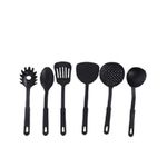 product_image_name-Generic-6-Piece Non-stick Kitchen Spoons - Black-2